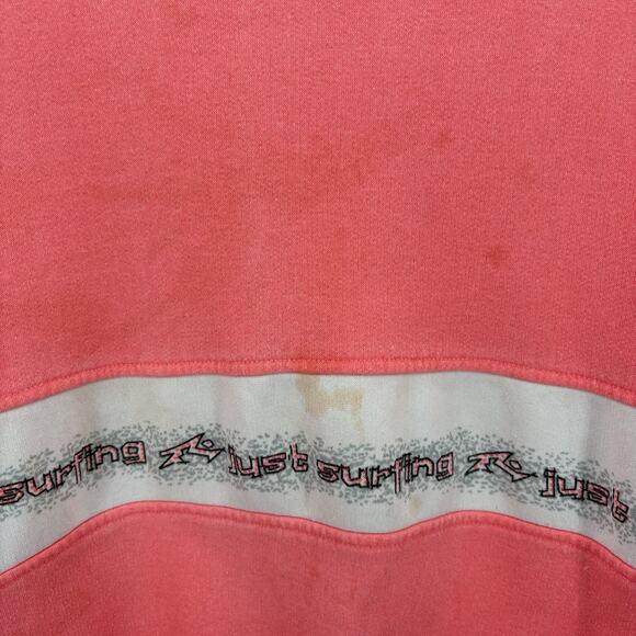 Vintage 80s Rusty Surf Skate Crewneck Sweatshirt Distressed Pink Mens Large RARE - Picture 6 of 16